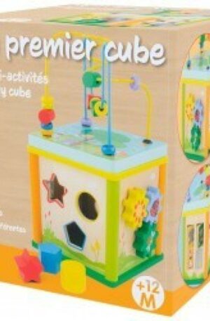 Cube multi-activités en bois